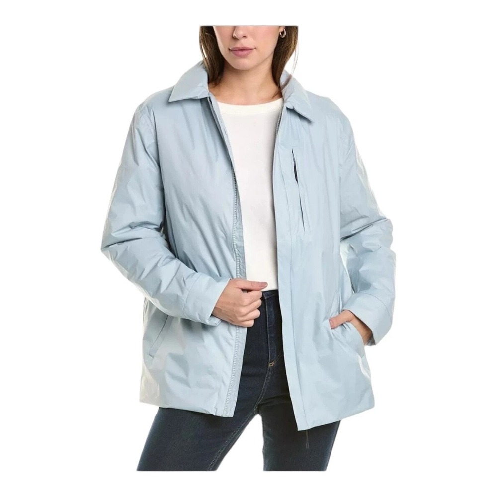 RAINS Fuse Overshirt 15520 Size L – Sky –NWT Men's Waterproof Lightweight Jacket - Picture 2 of 11